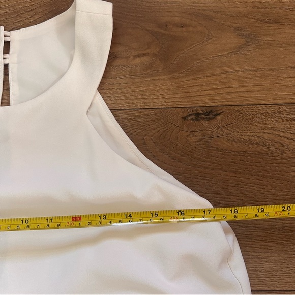 Trina Turk Ivory Bridal Jumpsuit Size 6 Civil Wedding Rehearsal Dinner - Picture 13 of 16